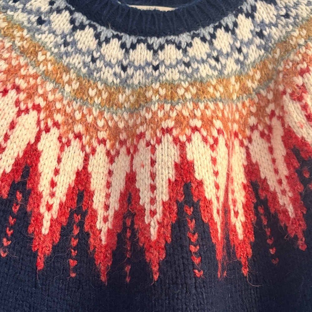 Marine Layer Multicolor Nordic Pattern Sweater - image 3